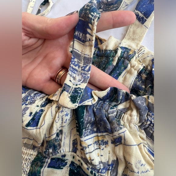 Urban Outfitters Blue Valentina Travel Soft Bustier Crop Top - Picture 11 of 16